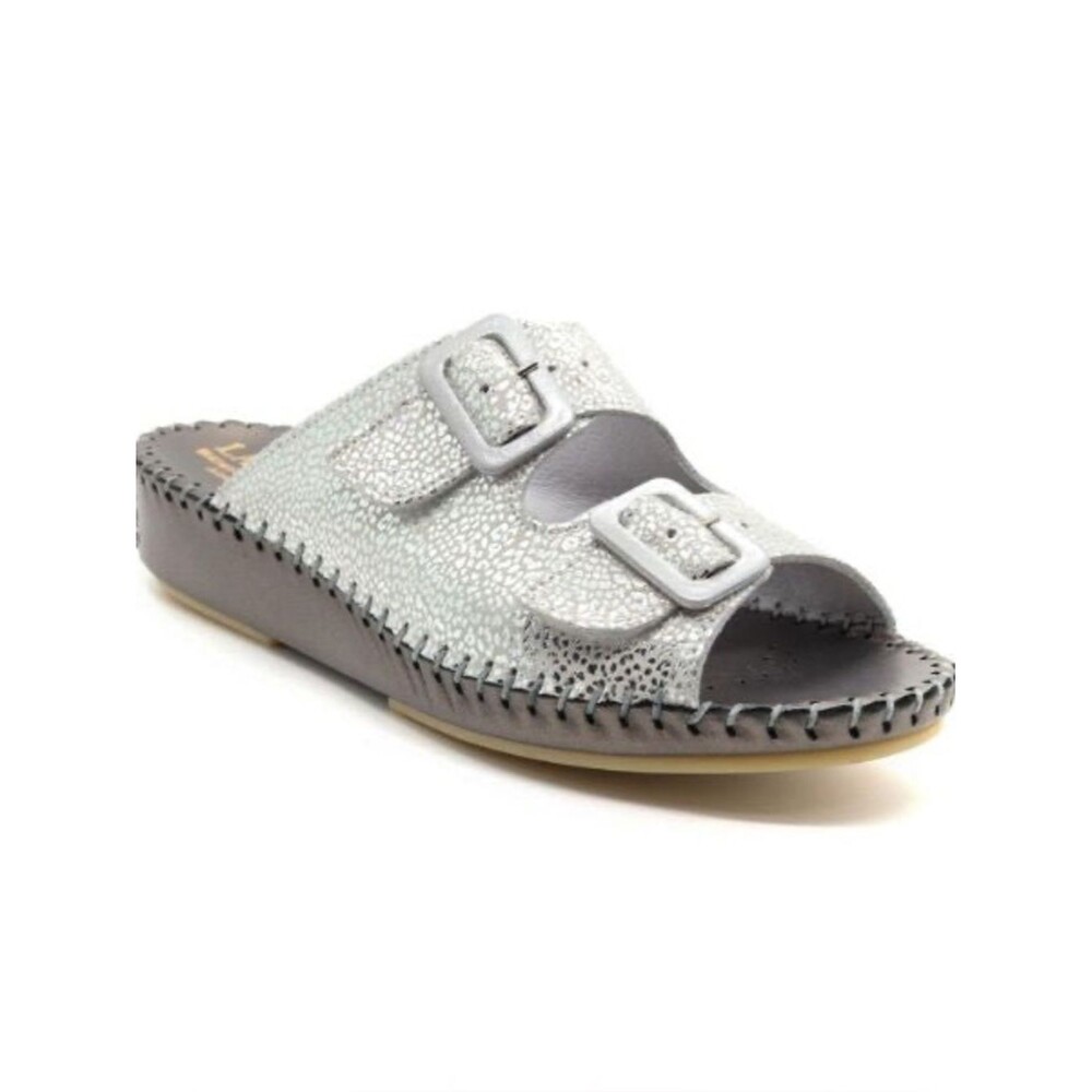 La Plume Jen Women’s Leather Comfort Slide Sandal 37